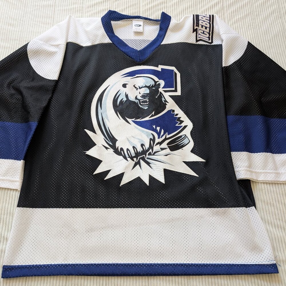 Vintage defunct Chesapeake Icebreakers mesh hockey jersey XL Made in USA
